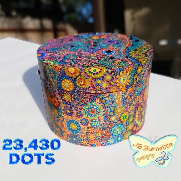 Dot MicroArt Jewelry Box, 23,430 Dots: Abstract "Libra Constellation" - Picture 10 of 10